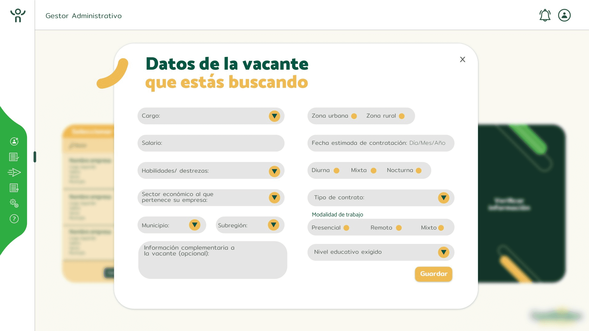 Comfenalco Talent Platform Backoffice